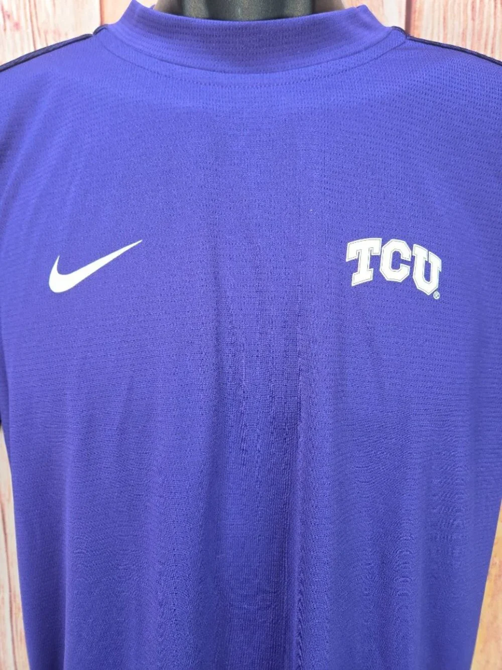 Nike Dri-Fit TCU Horned Frogs Mens Purple Tshirt Small